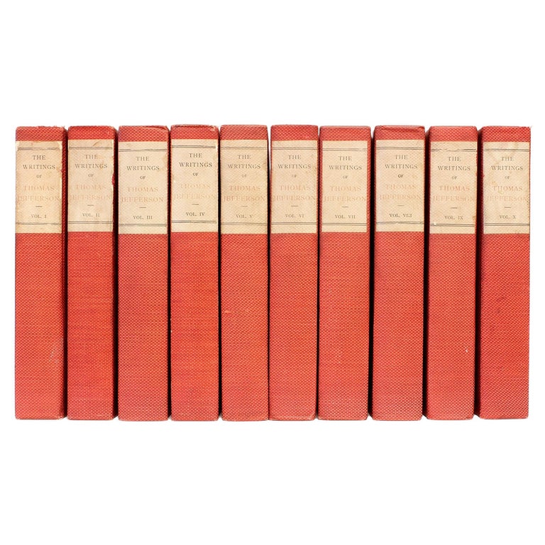 Writings of Thomas Jefferson, Monticello Edition, 20 Volumes at 1stDibs