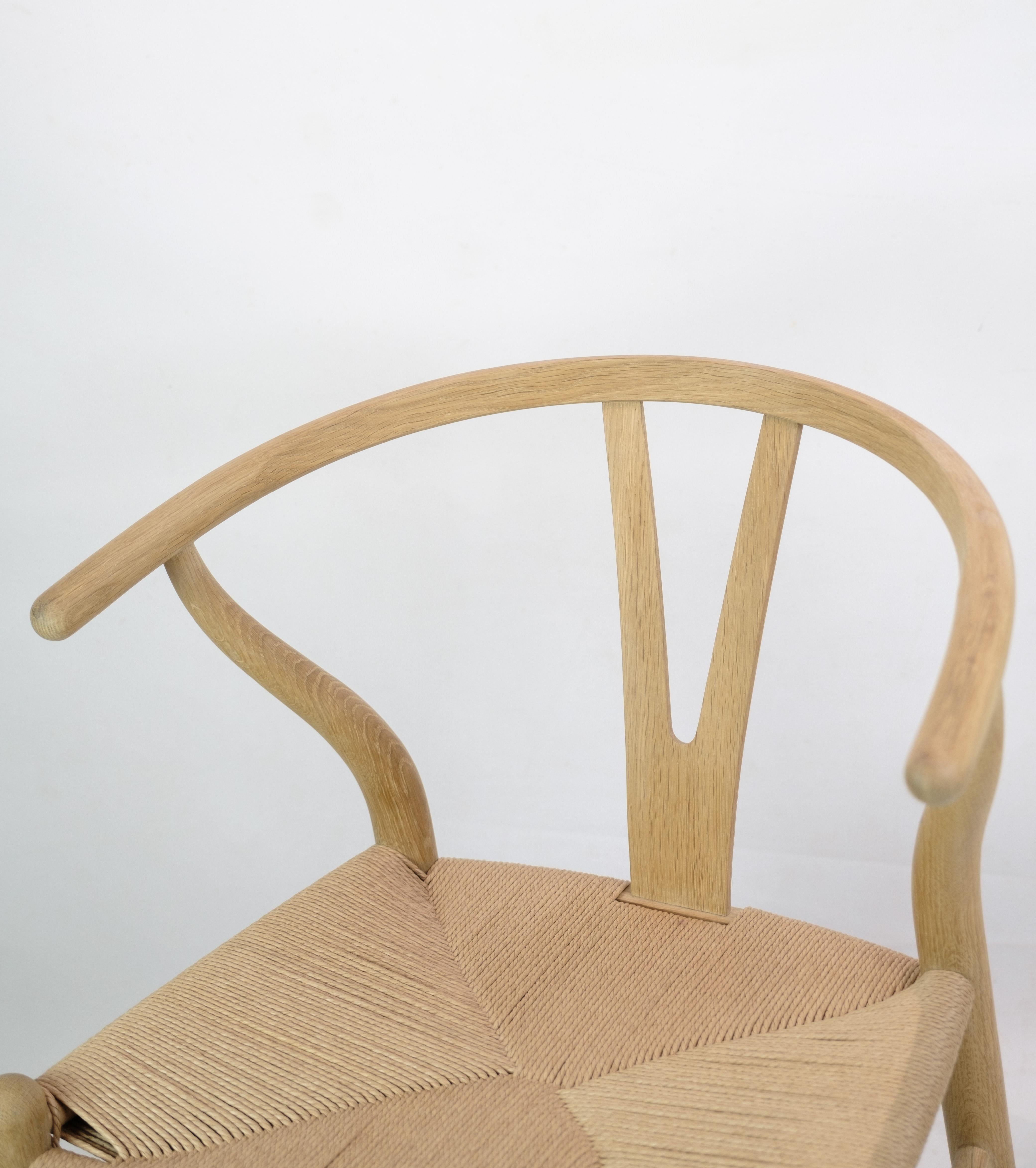 Y Chair, Model CH24, Hans J. Wegner in Oak, 1950 In Good Condition For Sale In Lejre, DK