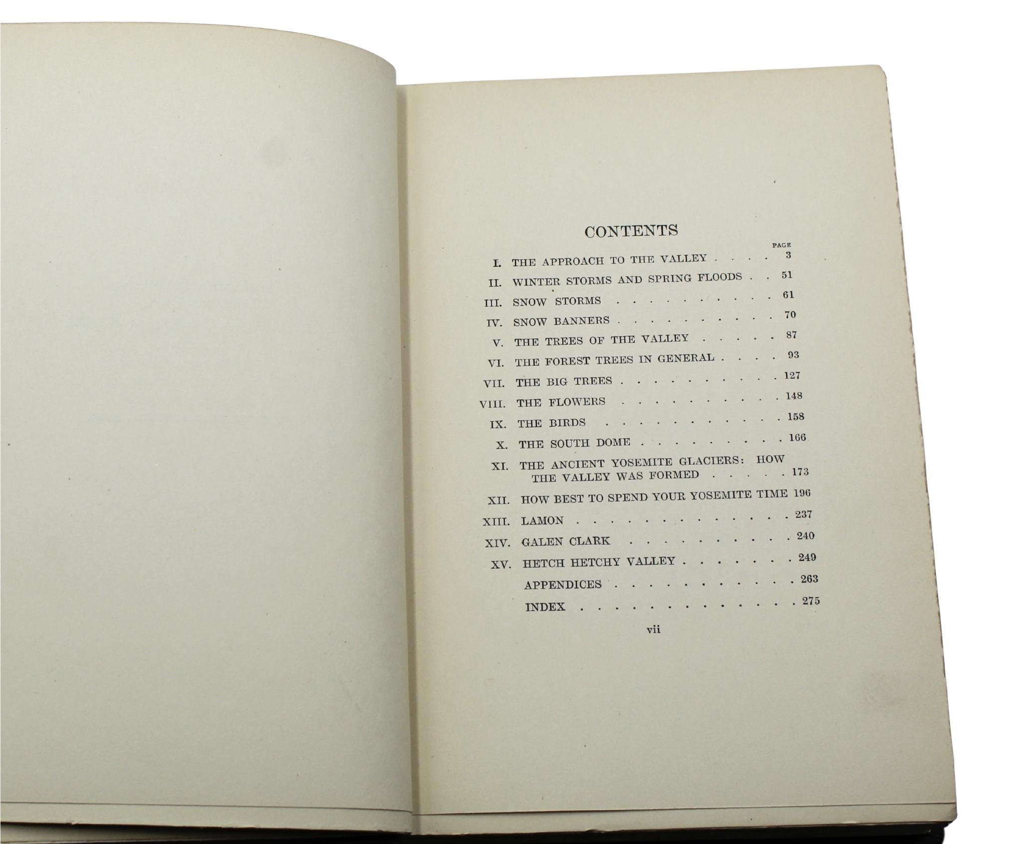 The Yosemite by John Muir, First Edition, in Original Boards, 1912 For Sale 1