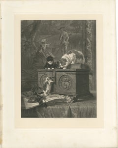 "The Young Adventurers" - Cats and Kittens by Henriette Ronner (1894)