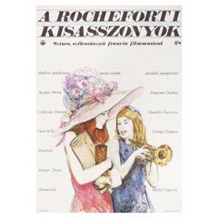 Affiche A1 hongroise du film Les Jeunes filles de Rochefort, 1969