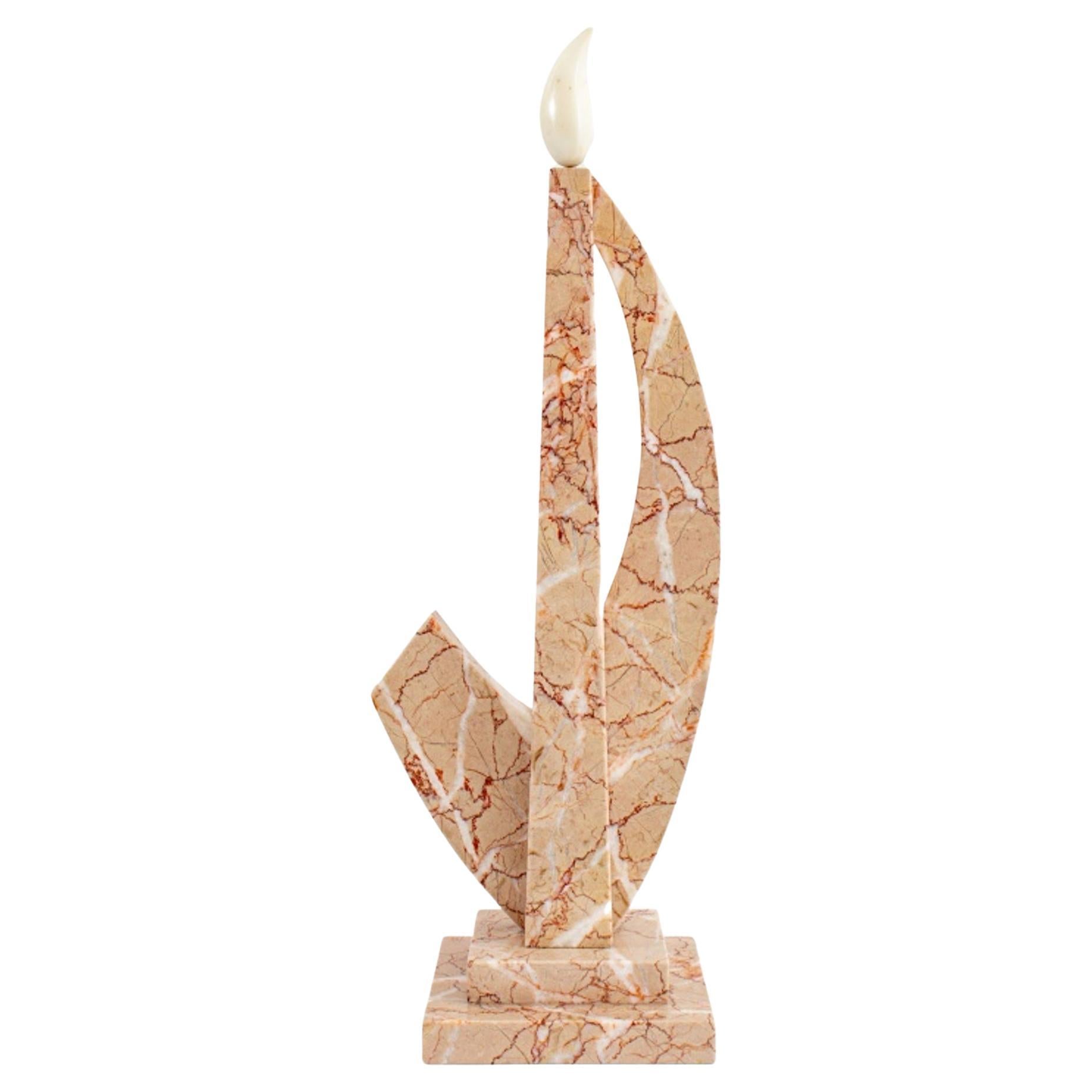 Thea Tewi "Offering" Abstract Marble Sculpture For Sale