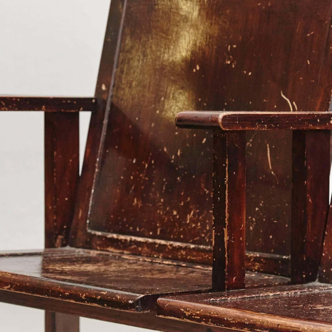 French Theater Bench, circa 1930