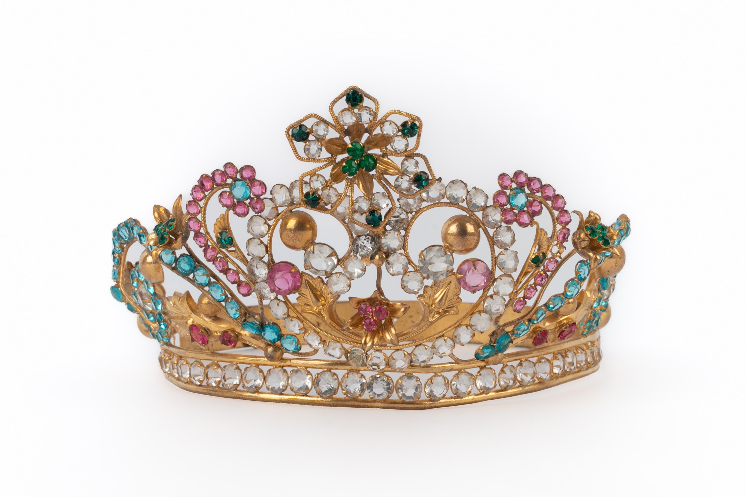 Marrone Corona teatrale anni '20-'30 in vendita