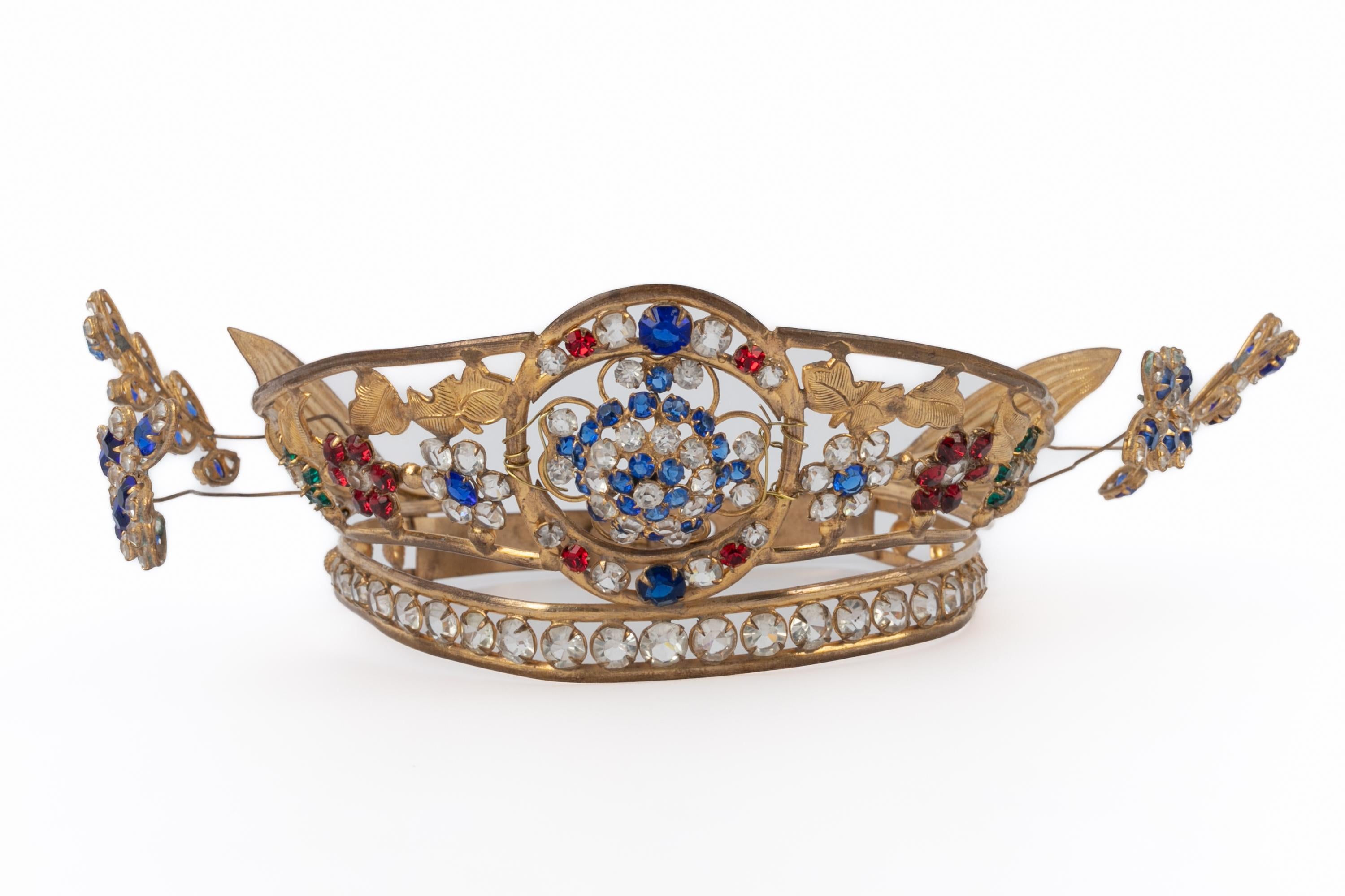 Marrone Corona teatrale anni '20-'30 in vendita