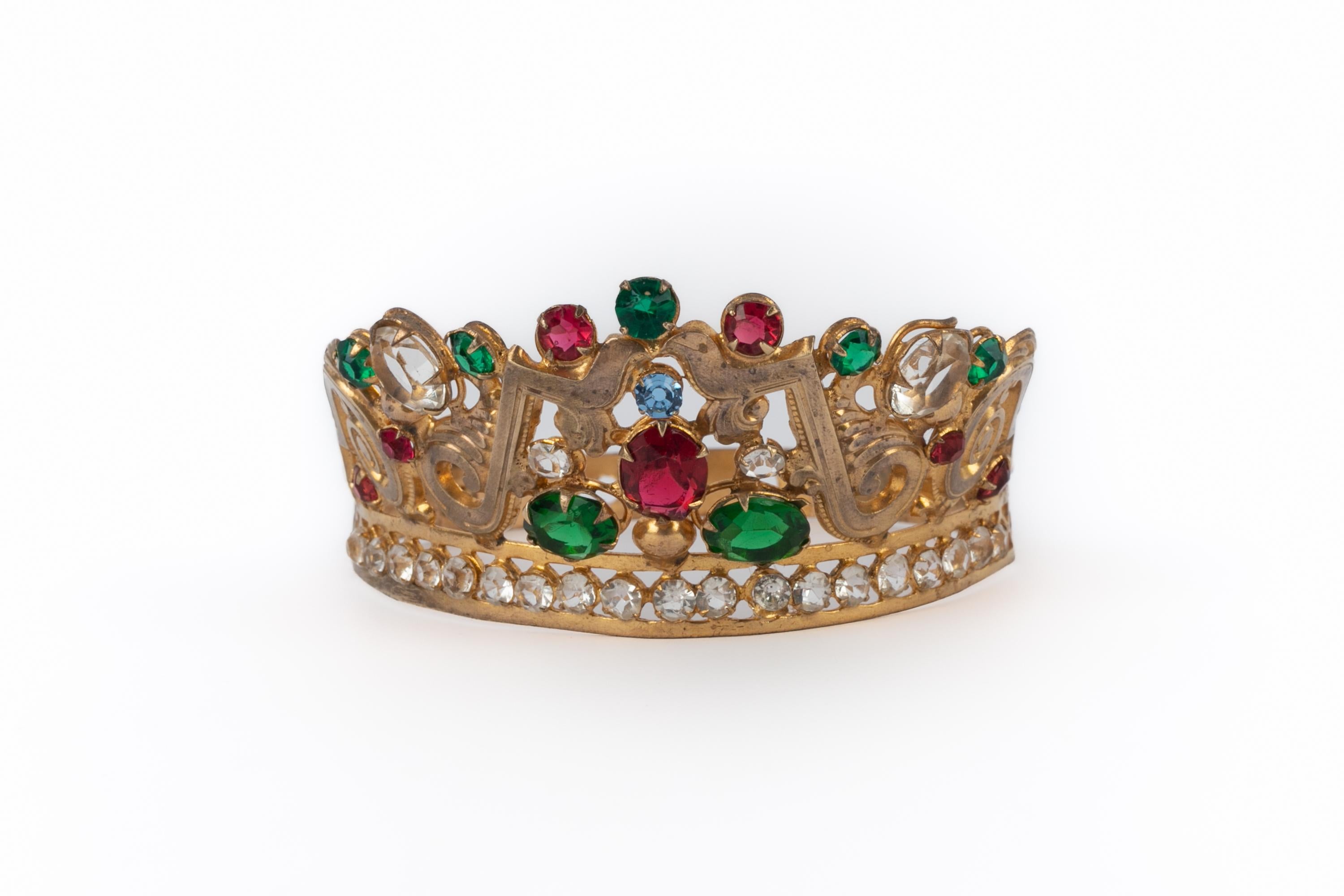 Marrone Corona teatrale anni '20-'30 in vendita