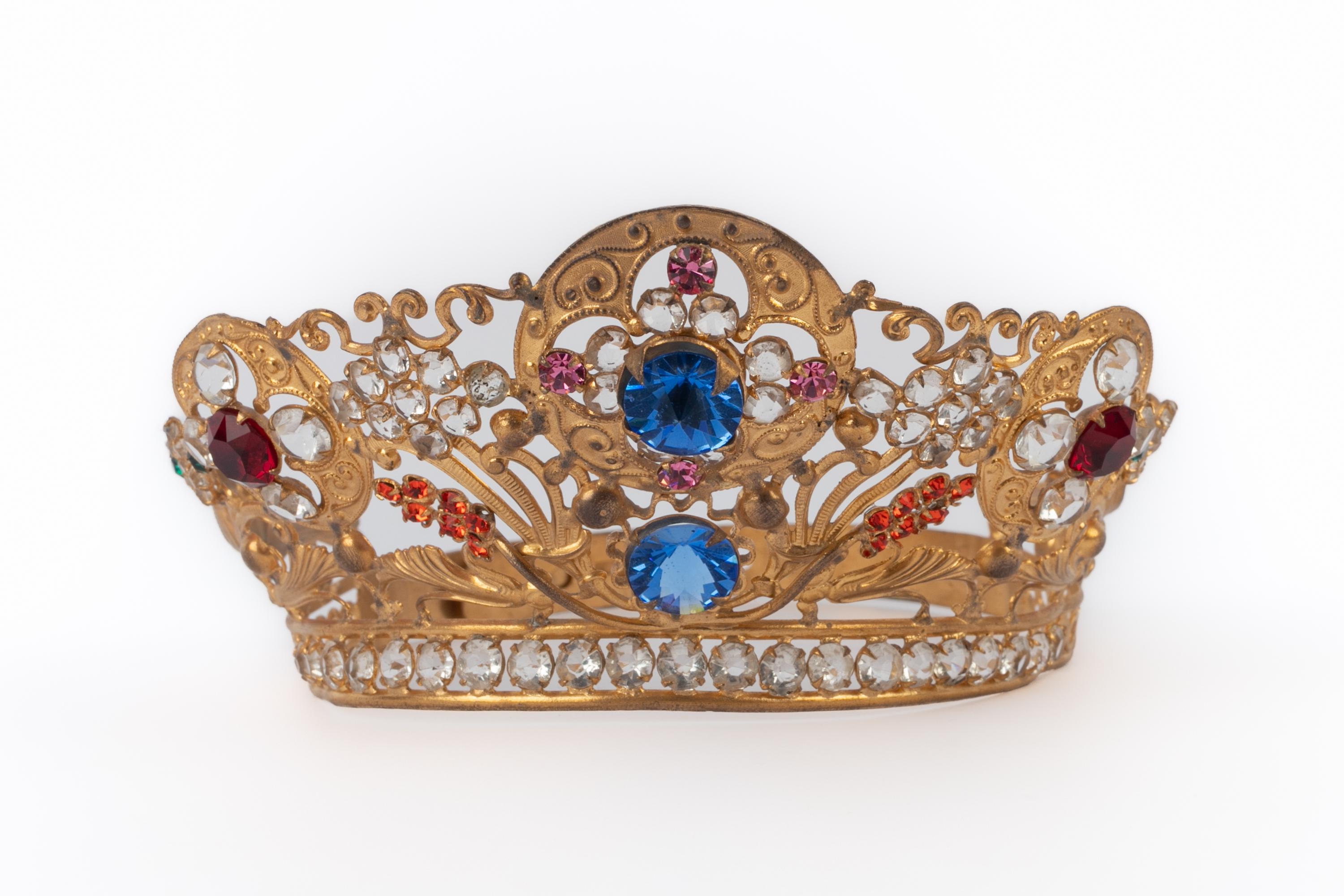 Marrone Corona teatrale anni '20-'30 in vendita