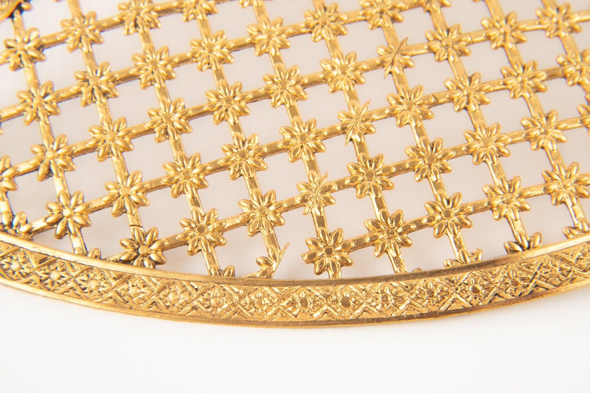 De las mujeres Teatro Drama Calado Metal Dorado Joyas para el Pelo en venta