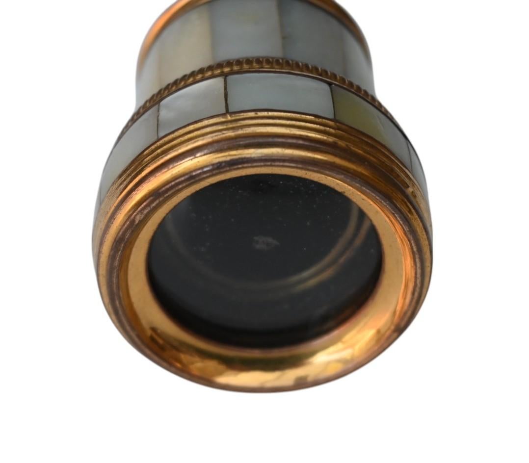 Vasos de teatro / ópera, Siglo XIX  Binocular Dorado en venta