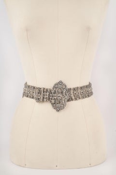 Theater Silvery Metal Openwork Drama Belt
