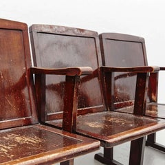 Theater Wooden Bench, circa 1920