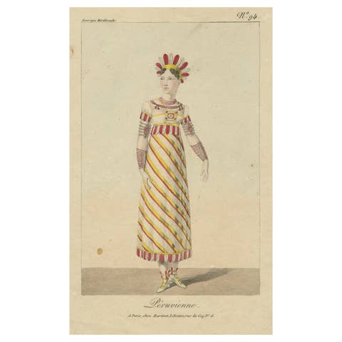 Theatrical Representation of a Peruvian Woman in 19th Century European Art