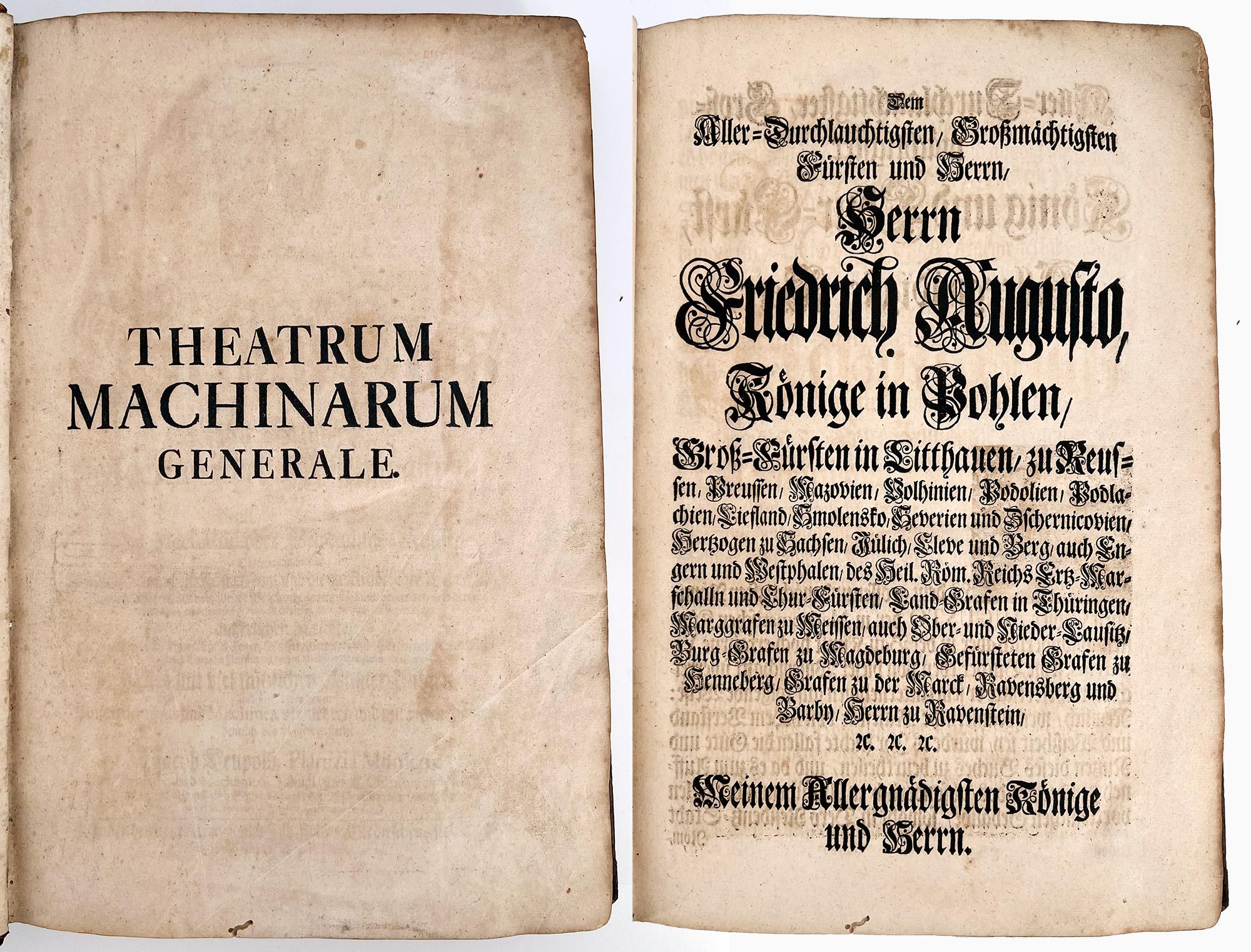 Theatrum Machinarum Generale. by Jacob Leupold - FIRST EDITION For Sale 7