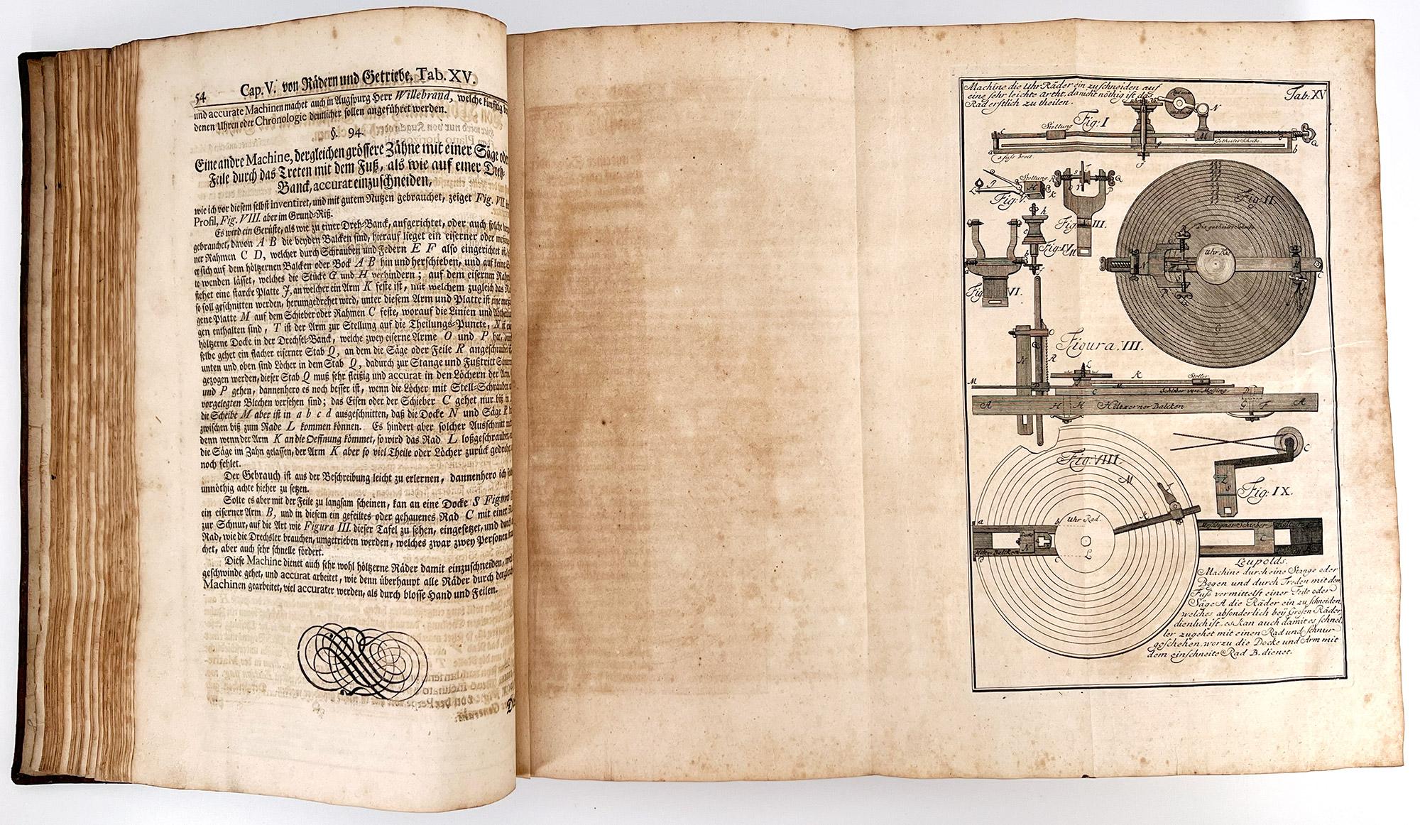 Theatrum Machinarum Generale. by Jacob Leupold - FIRST EDITION For Sale 1