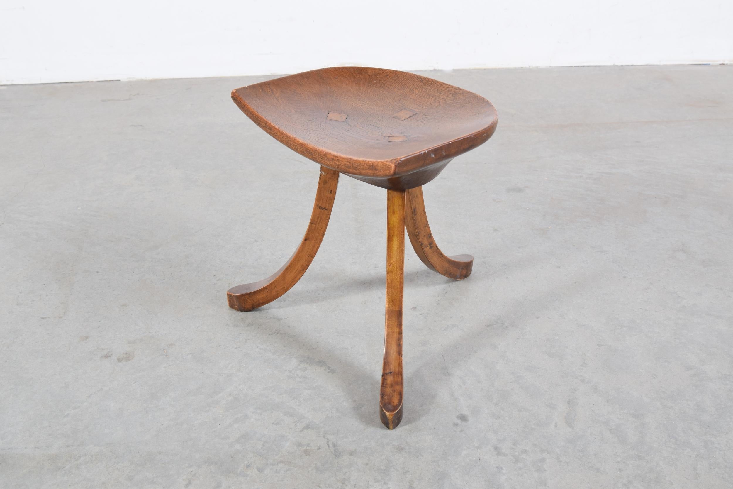 Egyptian Revival Theban Stool by Adolf Loos, circa 1903 For Sale
