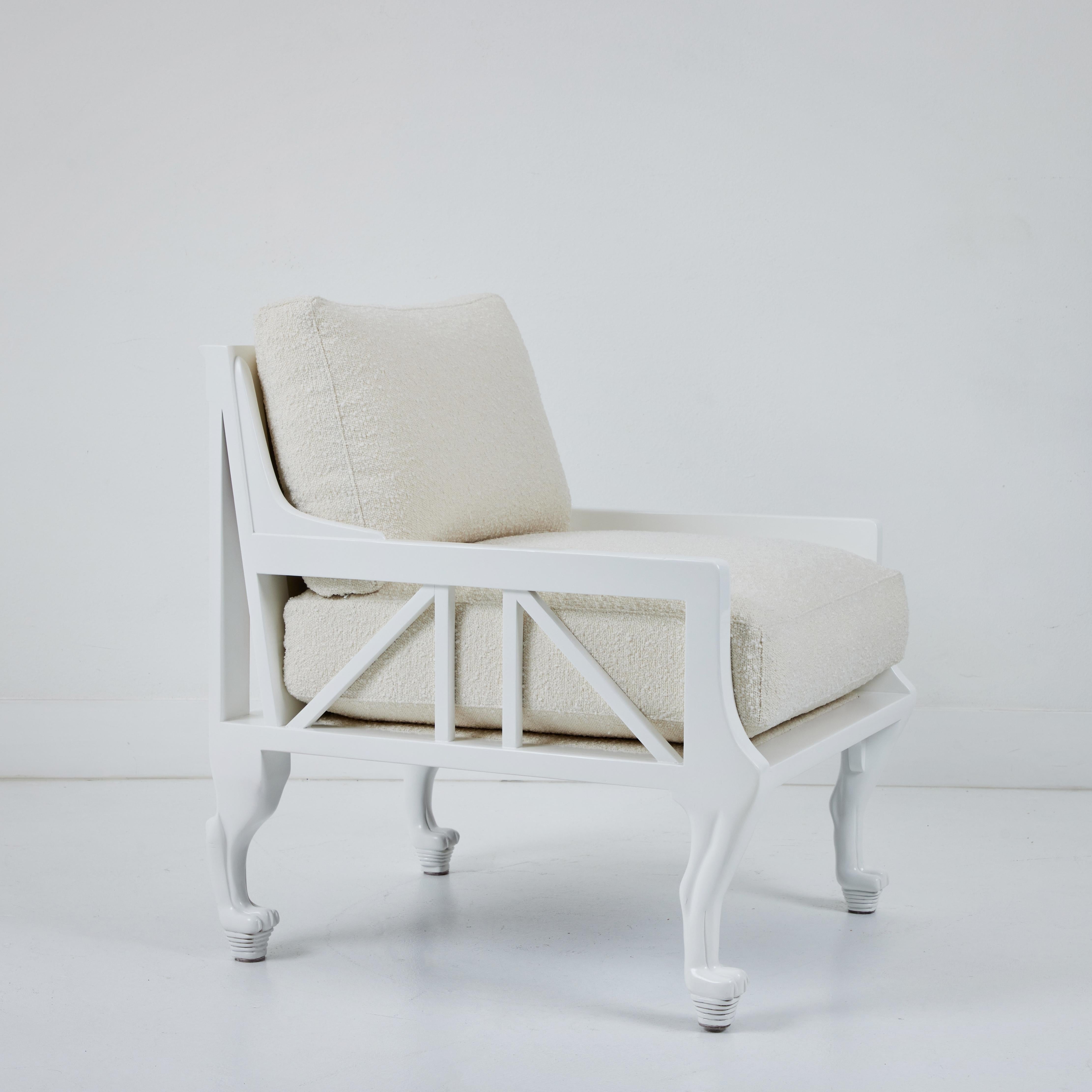 Bouclé Thebes Chairs designed by John Hutton for Randolf and Hein