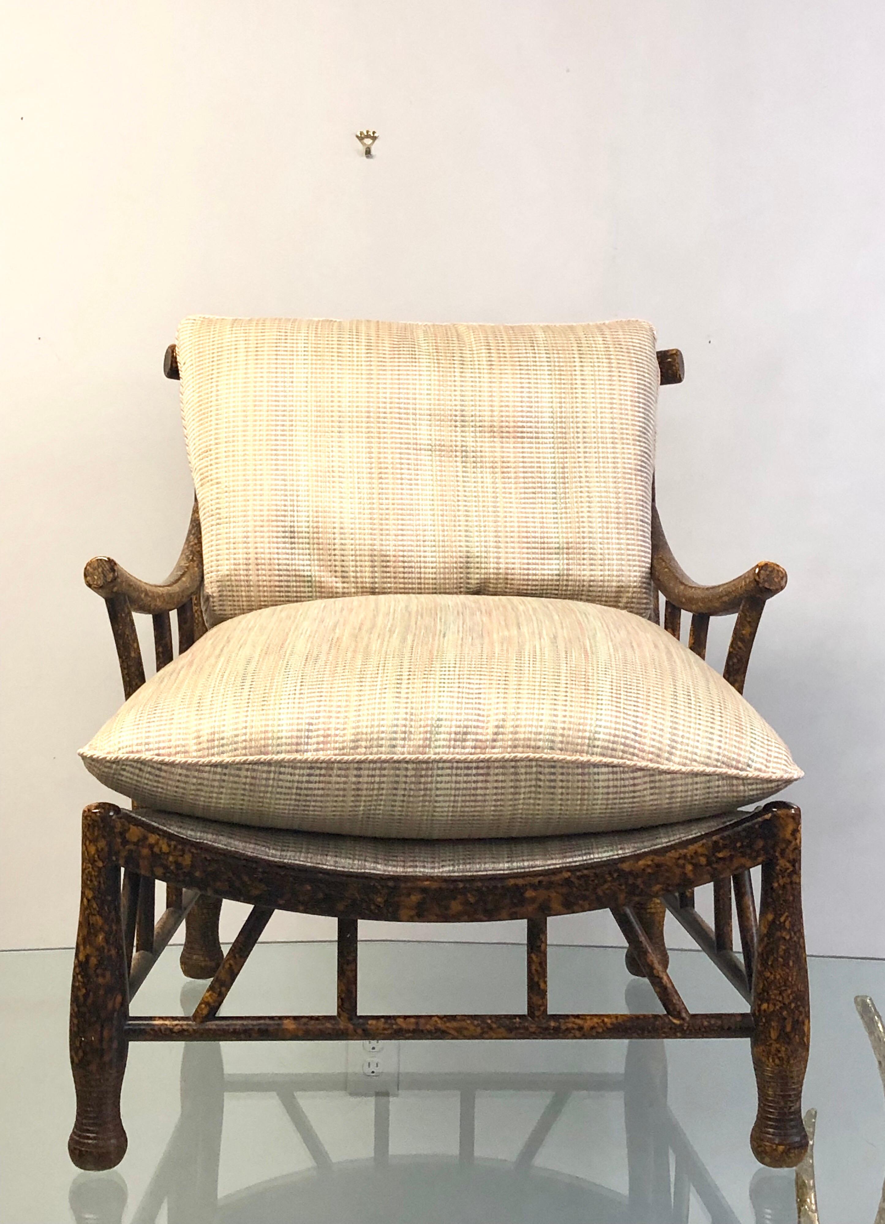 Thebes Lounge Chair and Ottoman by Pearson In Good Condition In Miami, FL