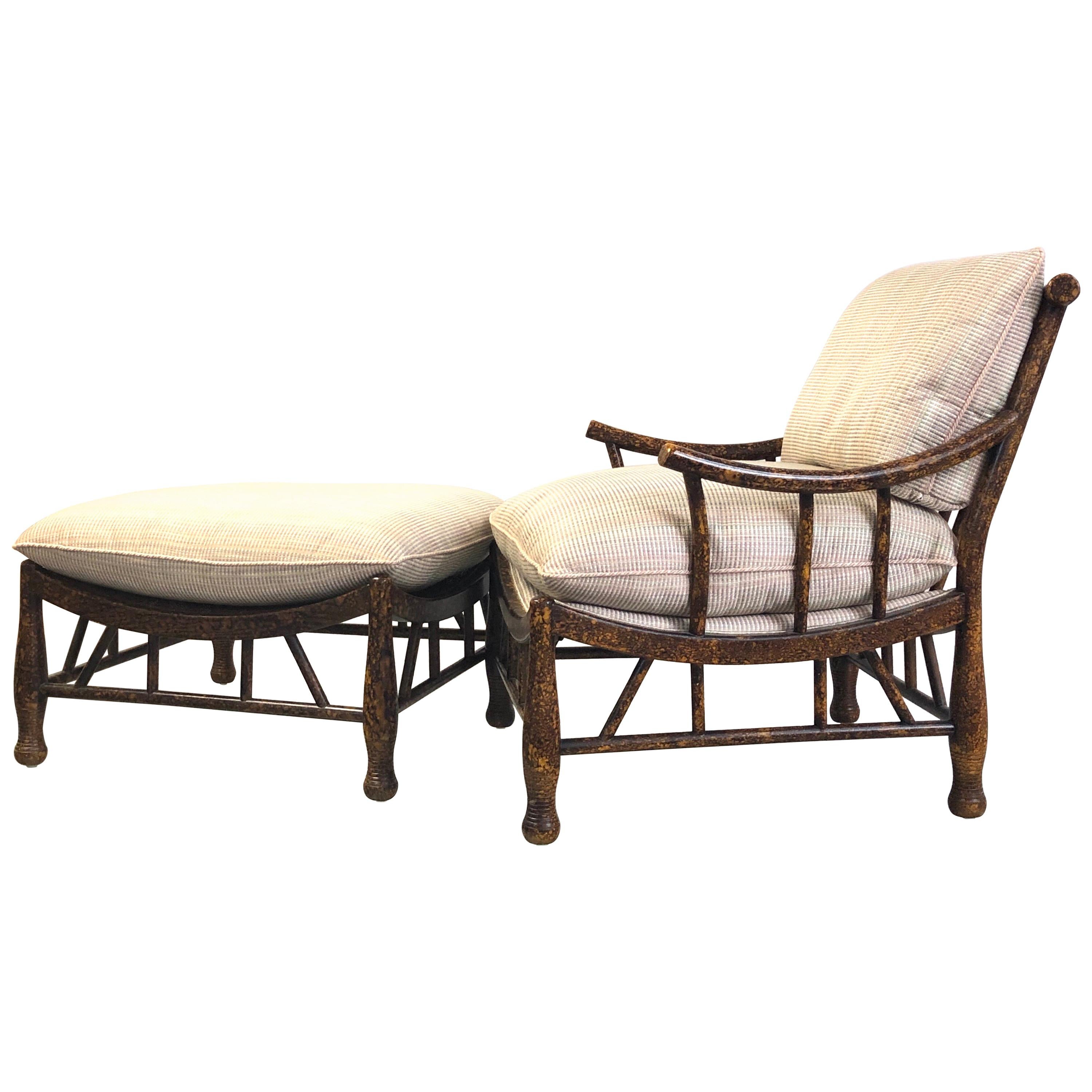 Thebes Lounge Chair and Ottoman by Pearson