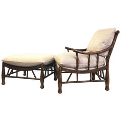 Vintage Thebes Lounge Chair and Ottoman by Pearson