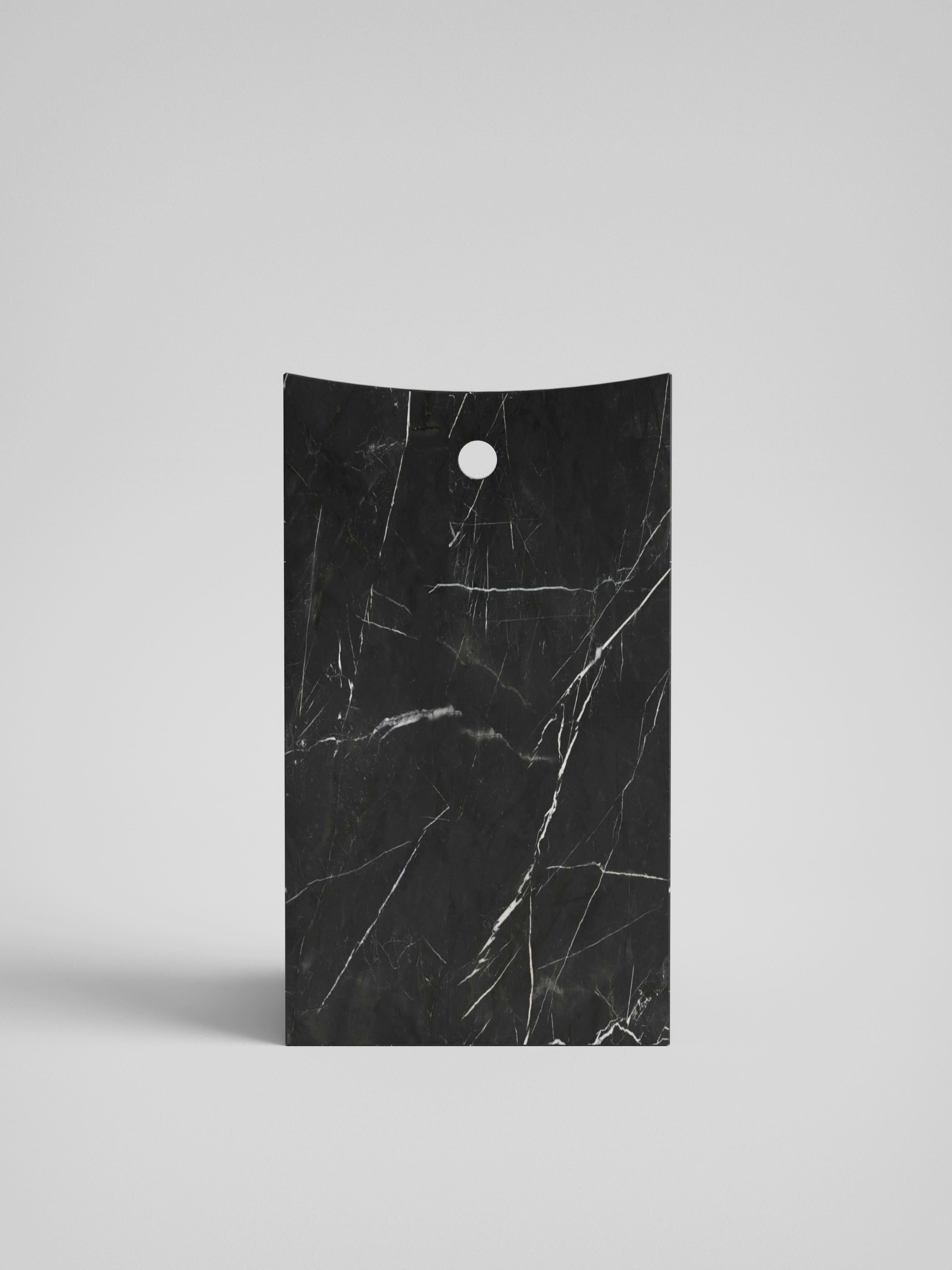 Thebes - Marquina Black Marble Low Back Chair Designed by McGannon Saad In New Condition For Sale In Cologna Veneta, IT