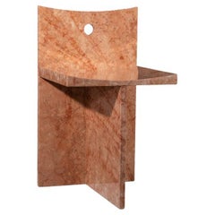 Thebes - Rosso Verona Marble Low Back Chair Designed by McGannon Saad