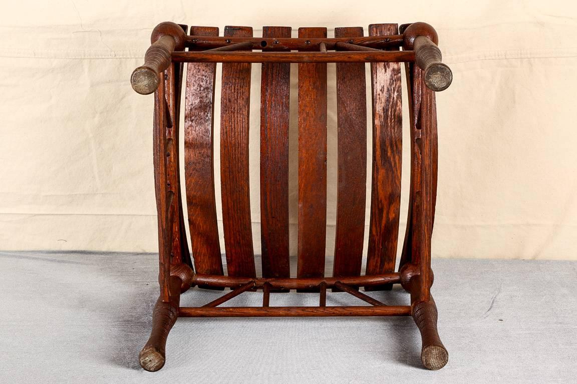20th Century Thebes Stick and Ball Stool