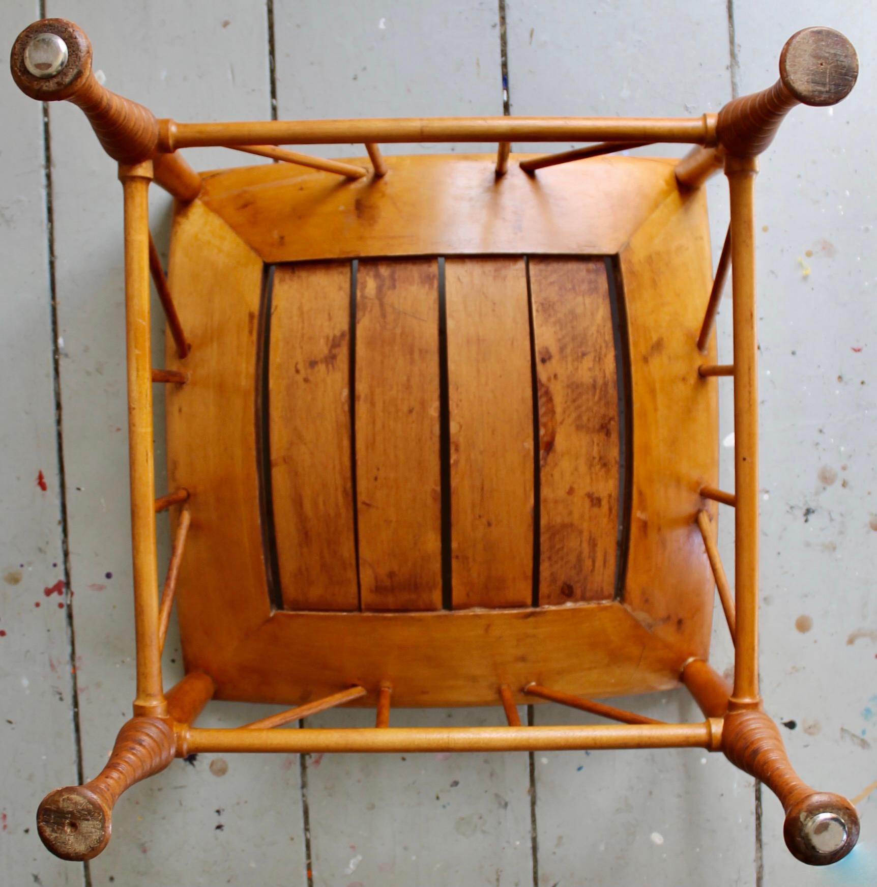 Wood Thebes Stool For Sale