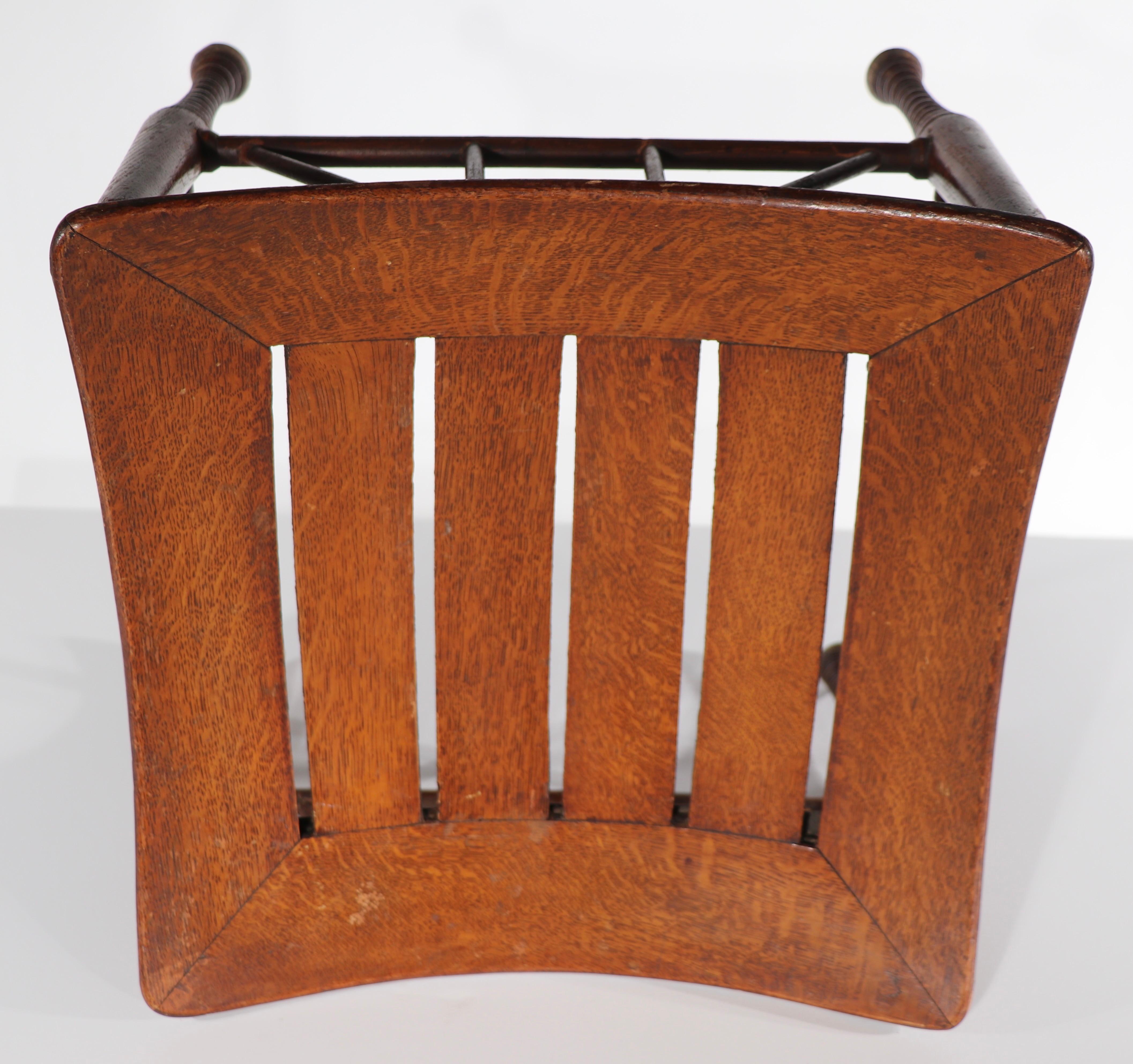 Thebes Stool in Oak In Good Condition In New York, NY