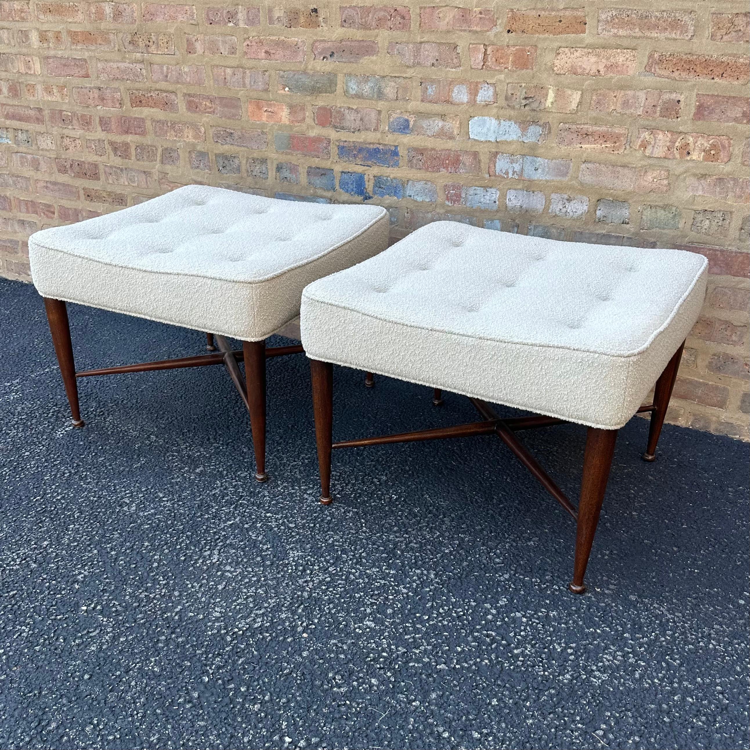 American Thebes Stools by Edward Wormley for Dunbar For Sale