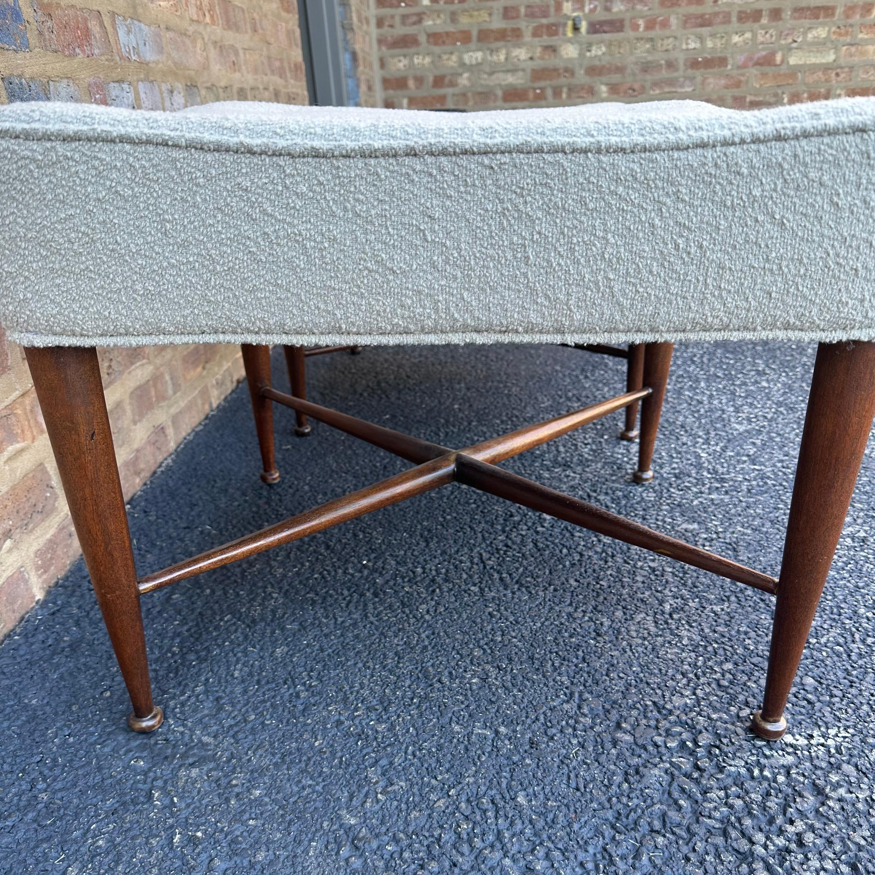 Mid-20th Century Thebes Stools by Edward Wormley for Dunbar For Sale