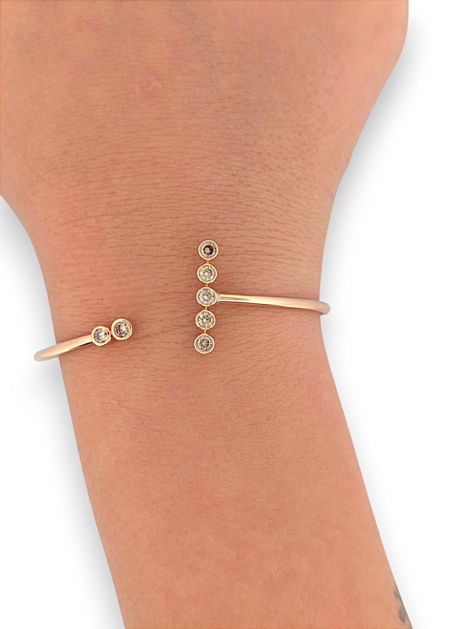 Artigiano Theda  Bracciale Flex Le Vian in oro rosa 14k - Misura 7 in vendita