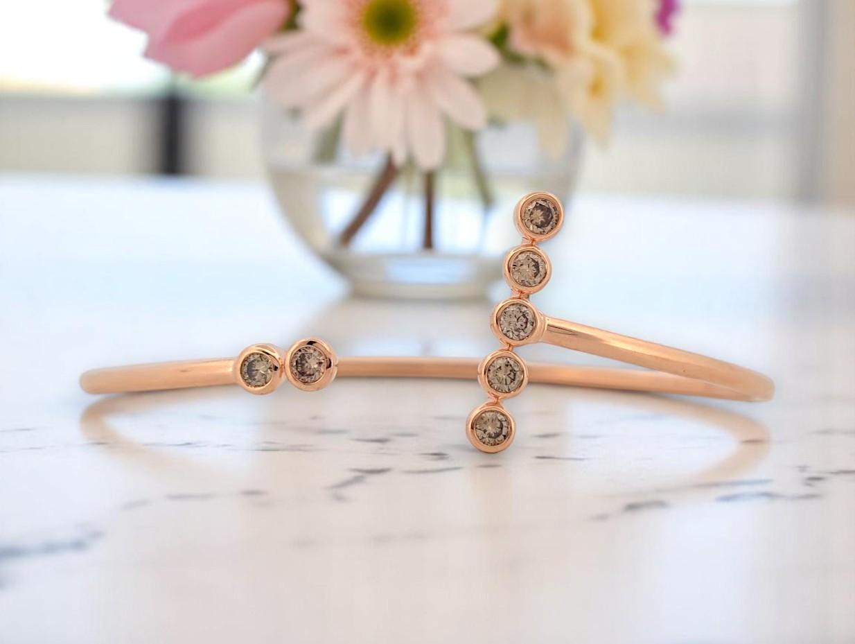 Theda  Bracciale Flex Le Vian in oro rosa 14k - Misura 7 In condizioni Nuovo in vendita a Greeneville, TN