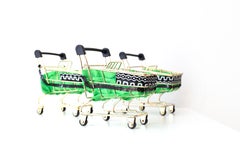 Mini Green Black Racing Stripe' Mini Emotional Baggage Cart (deposito emozioni)