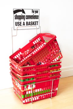 Large Sculpture: 'For Your Convenience, USE A BASKET'