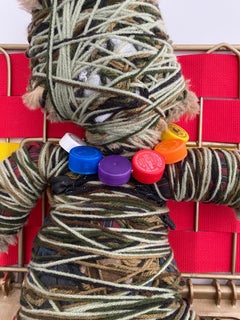 Upcycled Wall Sculpture: 'Off Duty'