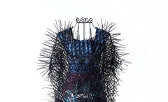 Sculpture Zip Tie and Tie Dress on Form: 'Suit of Armor'