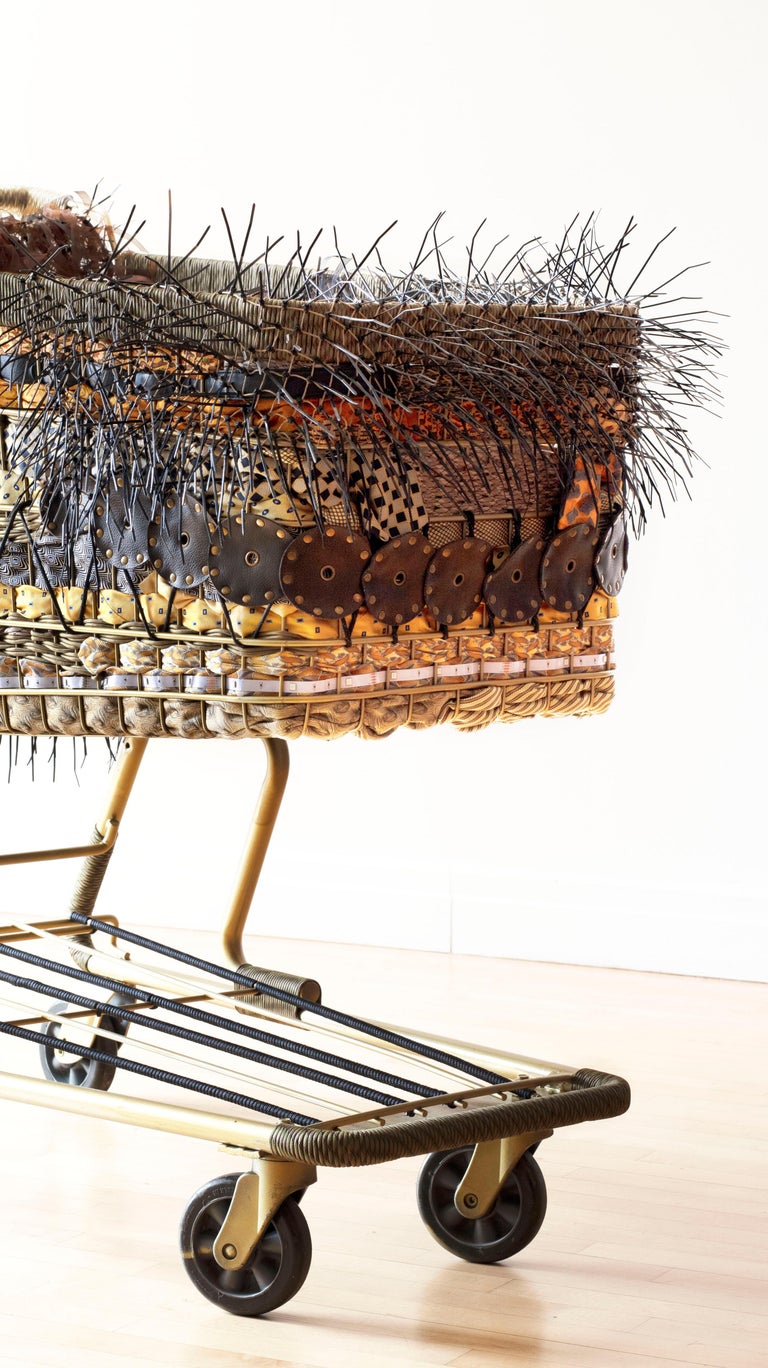 Theda Sandiford Shopping Cart 'The Great Resignation Baggage Cart