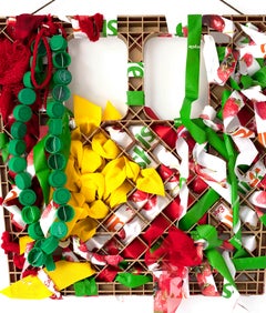 Upcycled Wall Sculpture: 'Floral Boeket'