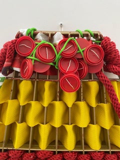 Upcycled Wall Sculpture: 'Slow Man's Shield'