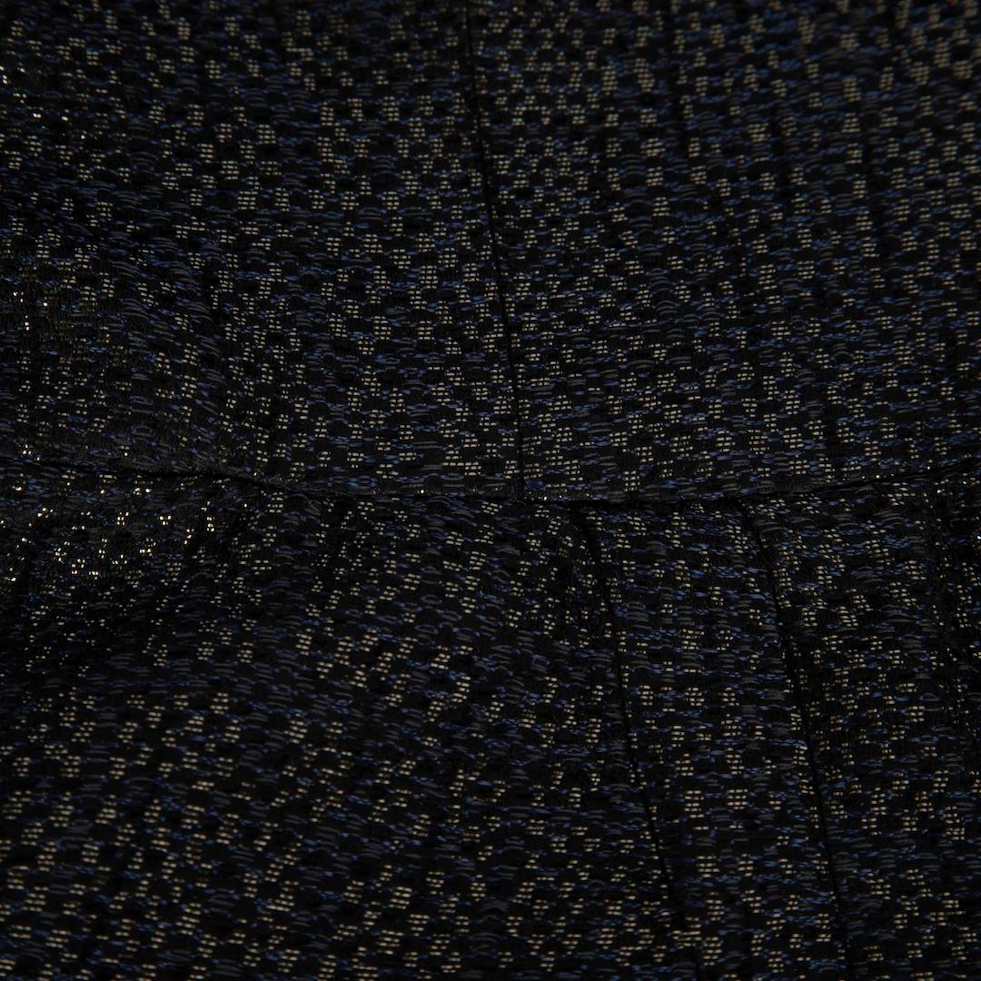 Theia Navy Metallic Knit Robe en dentelle à fleurs Taille XL Neuf - En vente à London, GB