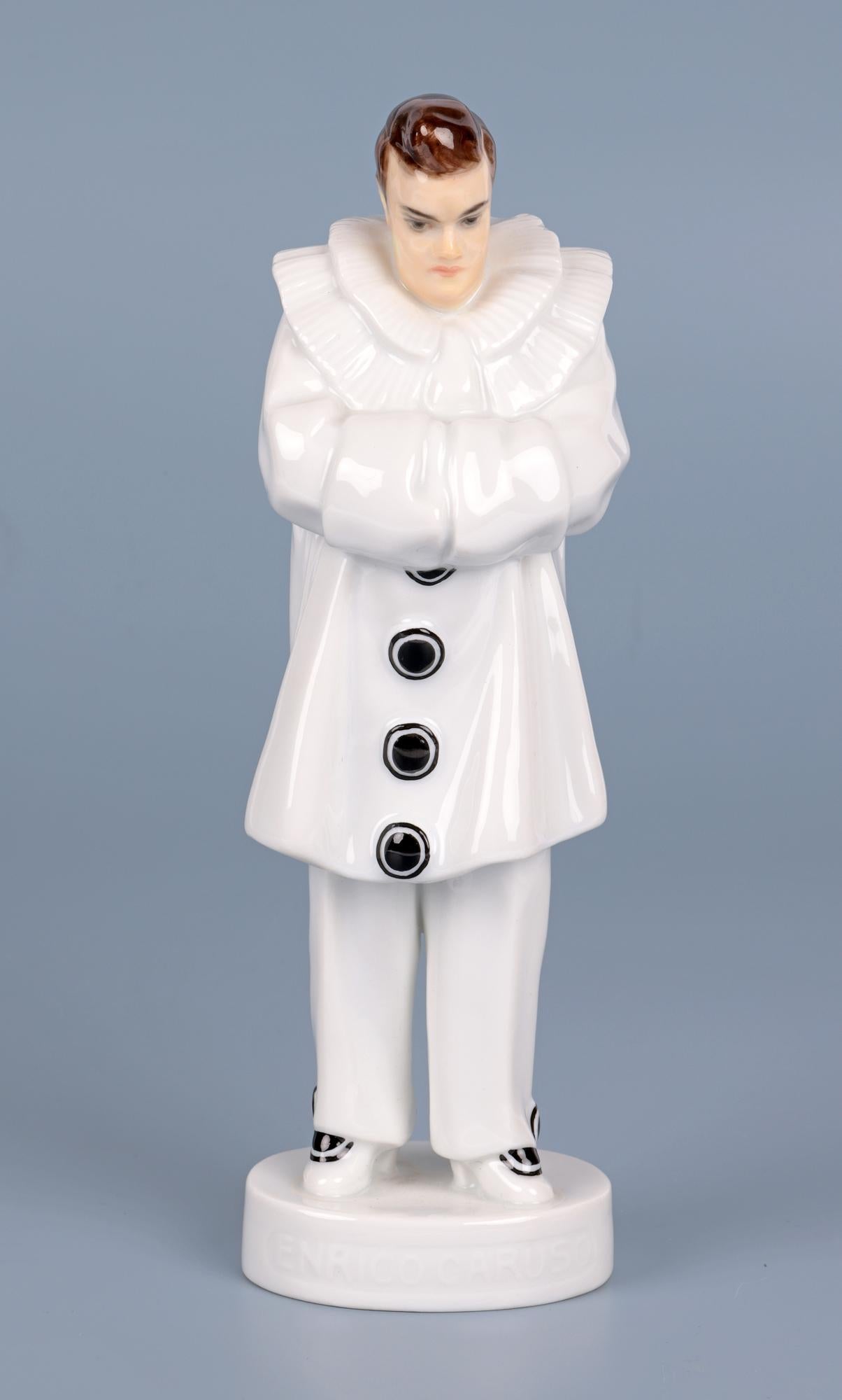 Hand-Crafted Thekla Harth-Altmann Rosenthal Porcelain Enrico Caruso Figure For Sale