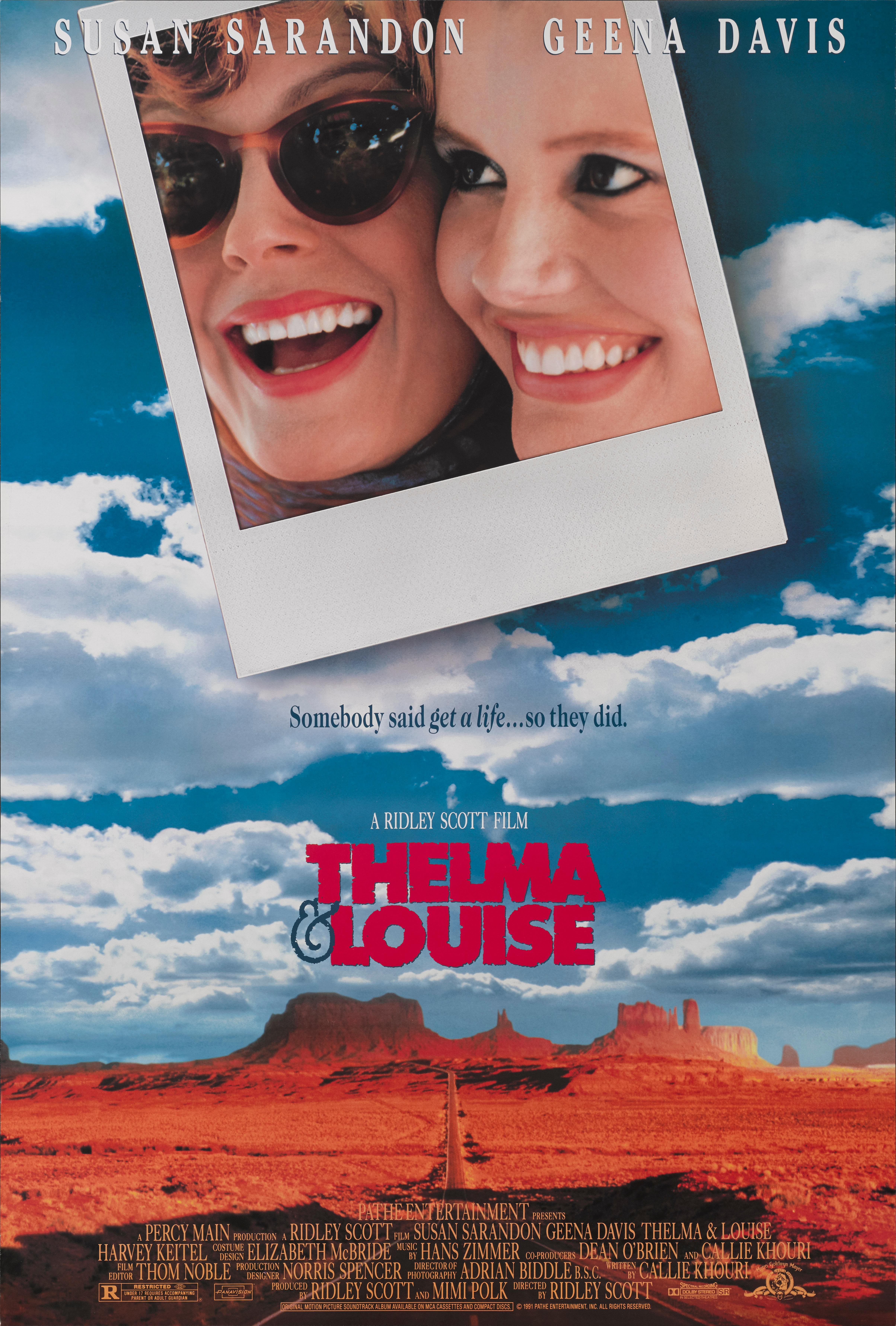 Original US film poster for Susan Sarandon's and Geena Davis's 1991
classic action drama. This film was directed by Ridley Scott.
This poster is unfolded and in near mint condition.
It would be shipped rolled in a very strong tube.