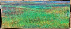 Nightfall, Acrylic & oil landscape painting, signed, framed, Museum provenance