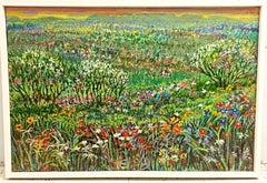 Used Prairie Flowers (unique signed acrylic landscape painting)