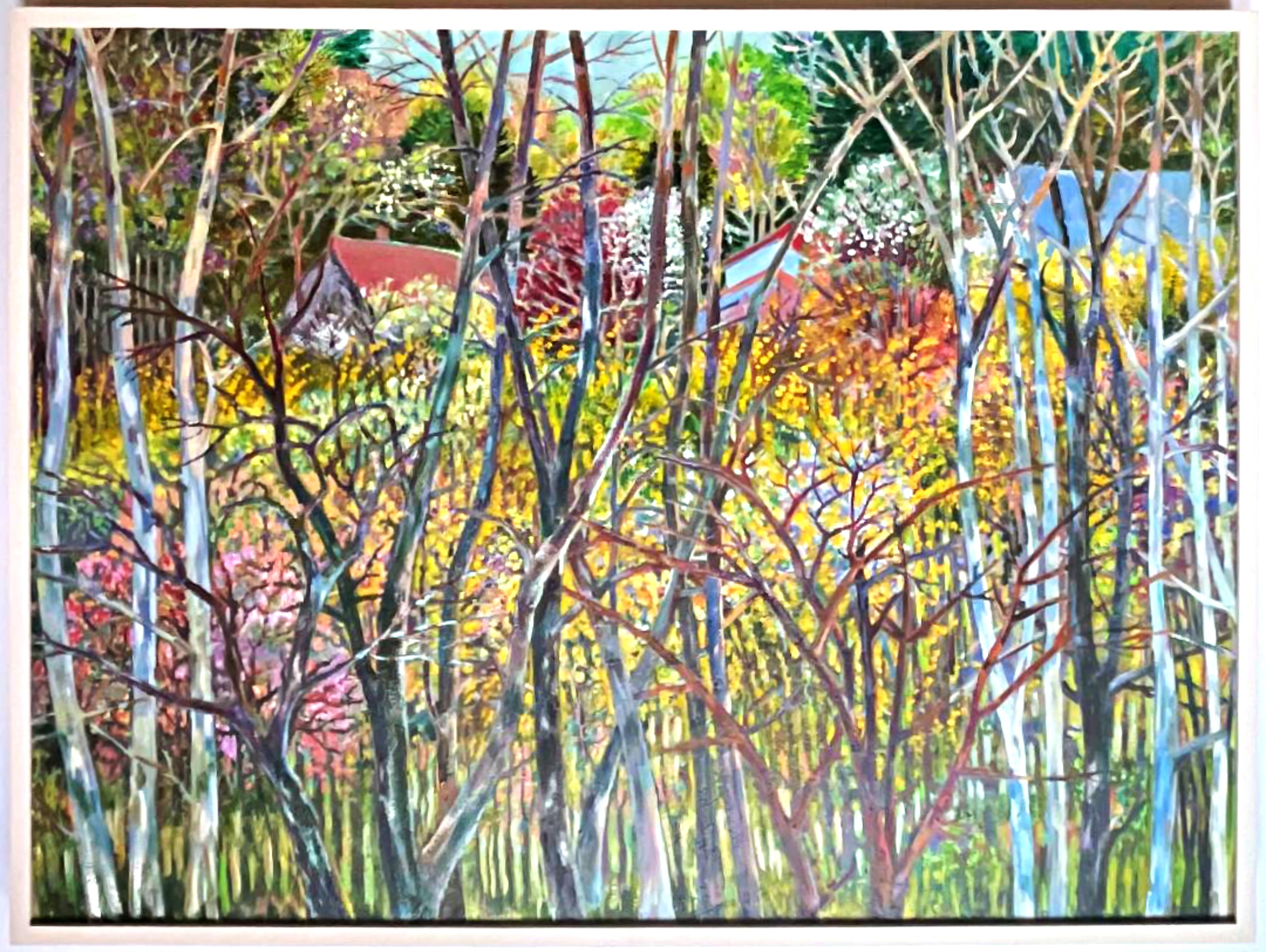 Thelma Appel French Hill Spring terrible cuadro de paisaje único firmado Enmarcado