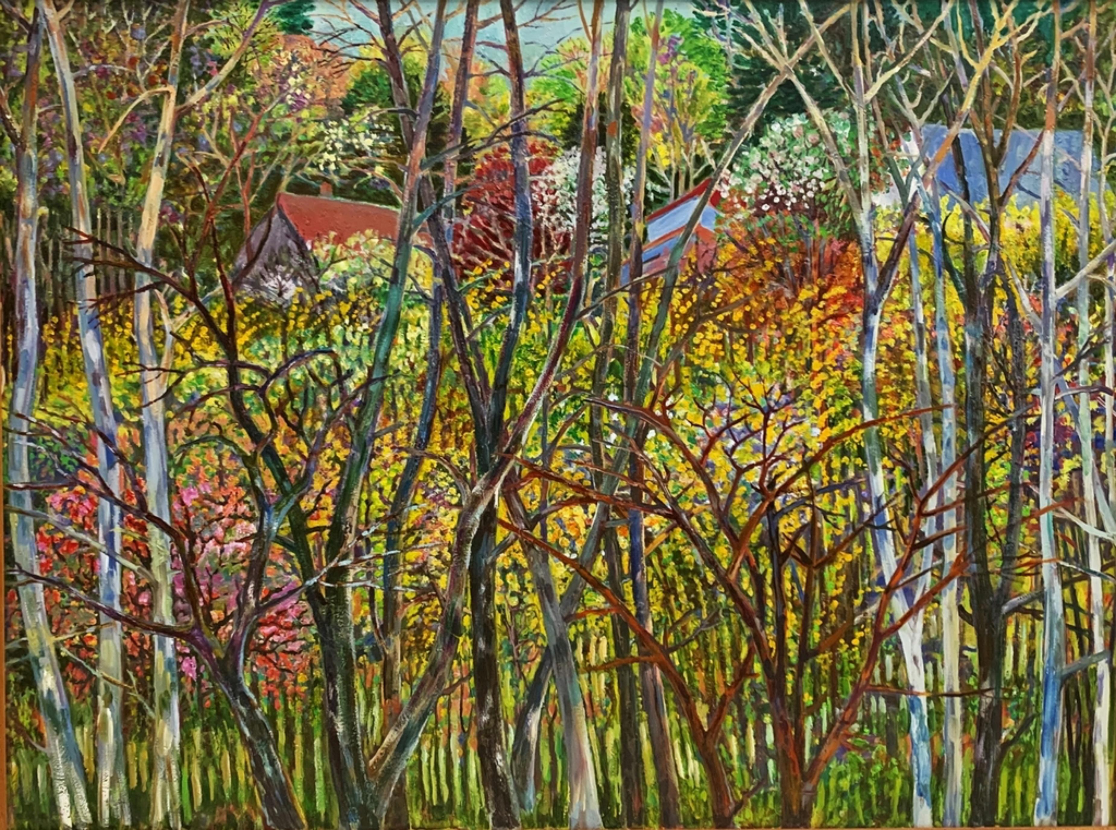 Thelma Appel French Hill Spring terrific unique signed landscape painting Framed en vente 1