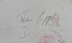 Thelma Appel Rescued Doll with Flower Vase, unique pastel on paper signed twice