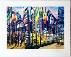 Thelma Appel - Meeting Plaza, Signed/N 25-color silkscreen, international unity