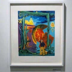 Thelma Appel - The Magician, homage to sculptor Isaac Witkin silkscreen Signed/N