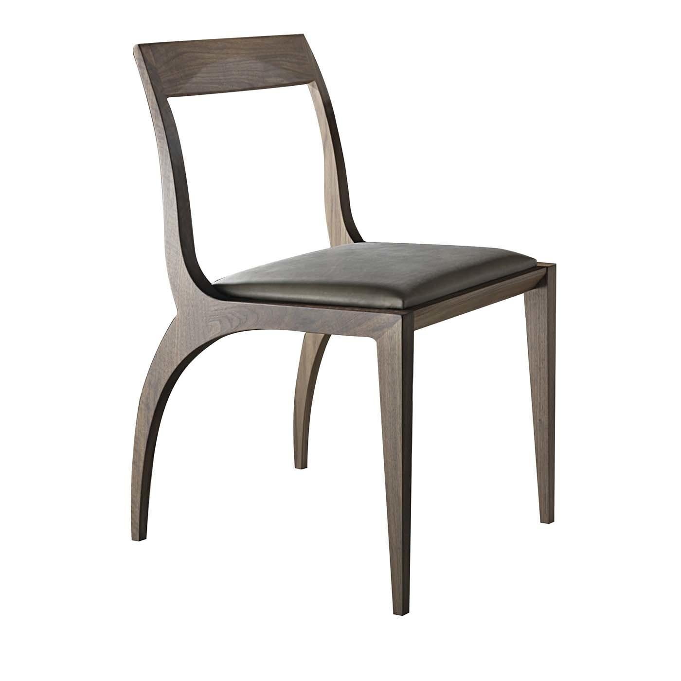 Modern Thelma Grey Chair by Fabio Rebosio by Pacini & Cappellini For Sale